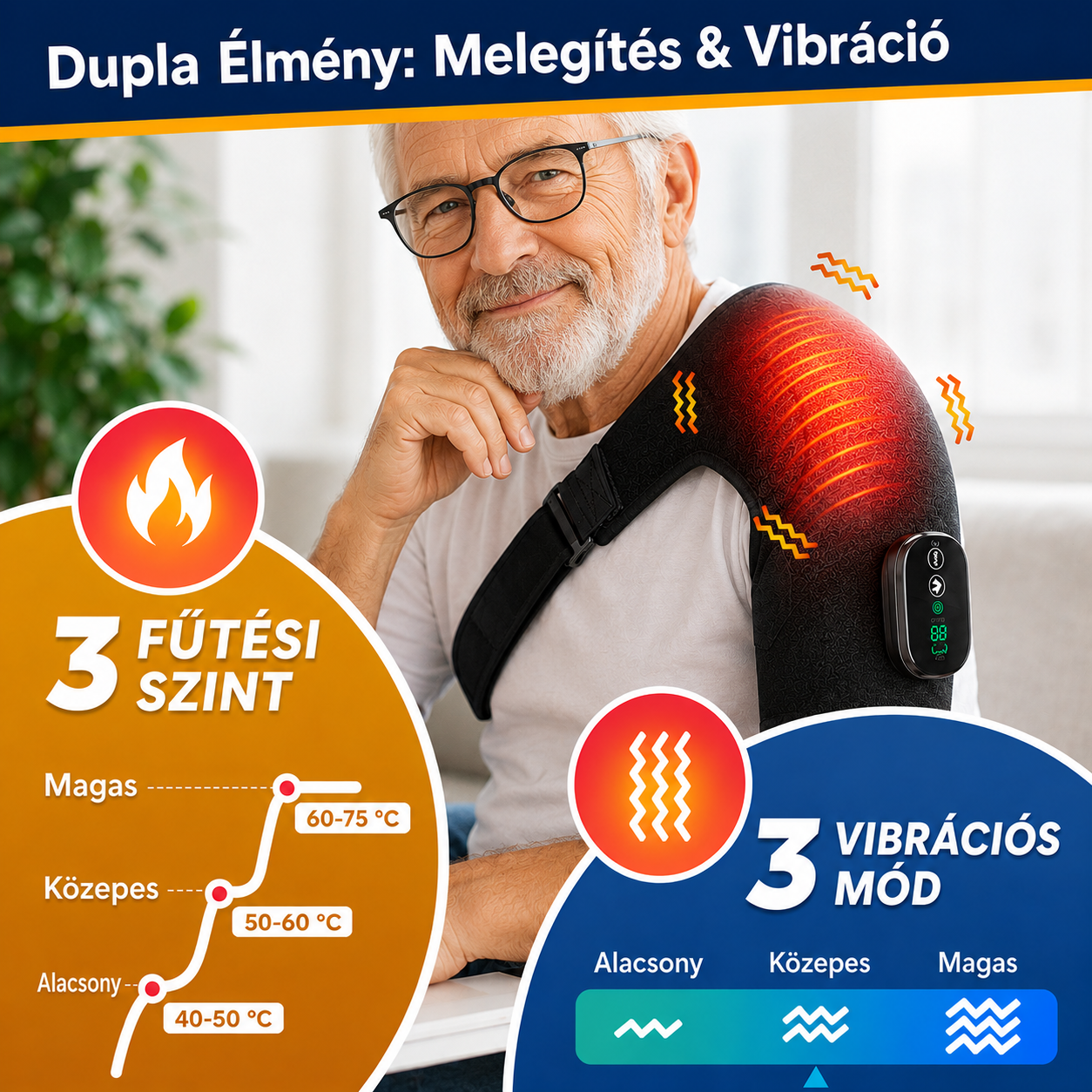 VállRelax Pro – Intelligens Terápiás Vállöv